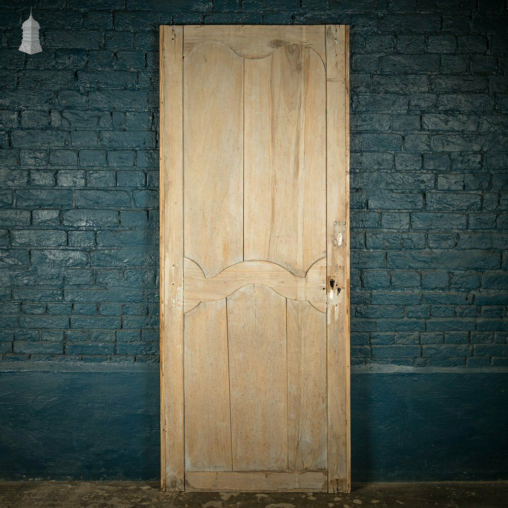 Pine Panelled Door, 19th C French, 2 Moulded Panels