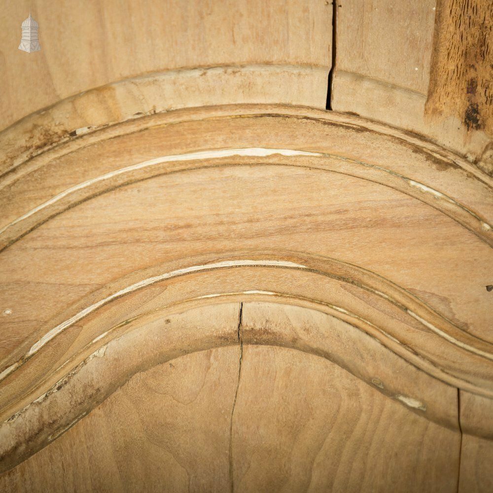 photo vintage Pine Panelled Door, 19th C French, 2 Moulded Panels