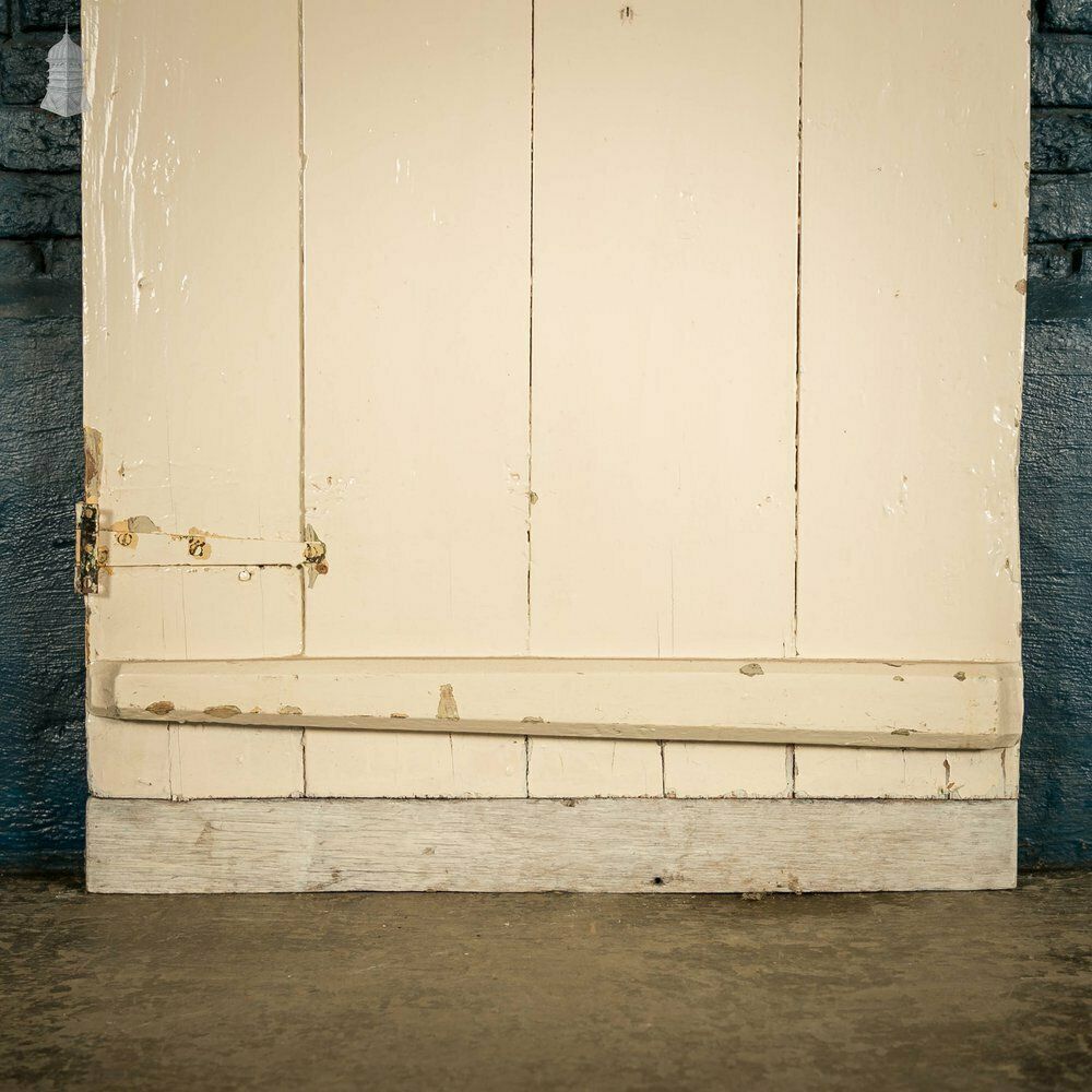photo buy Plank And Ledge Door, 19th C French With White Painted Finish