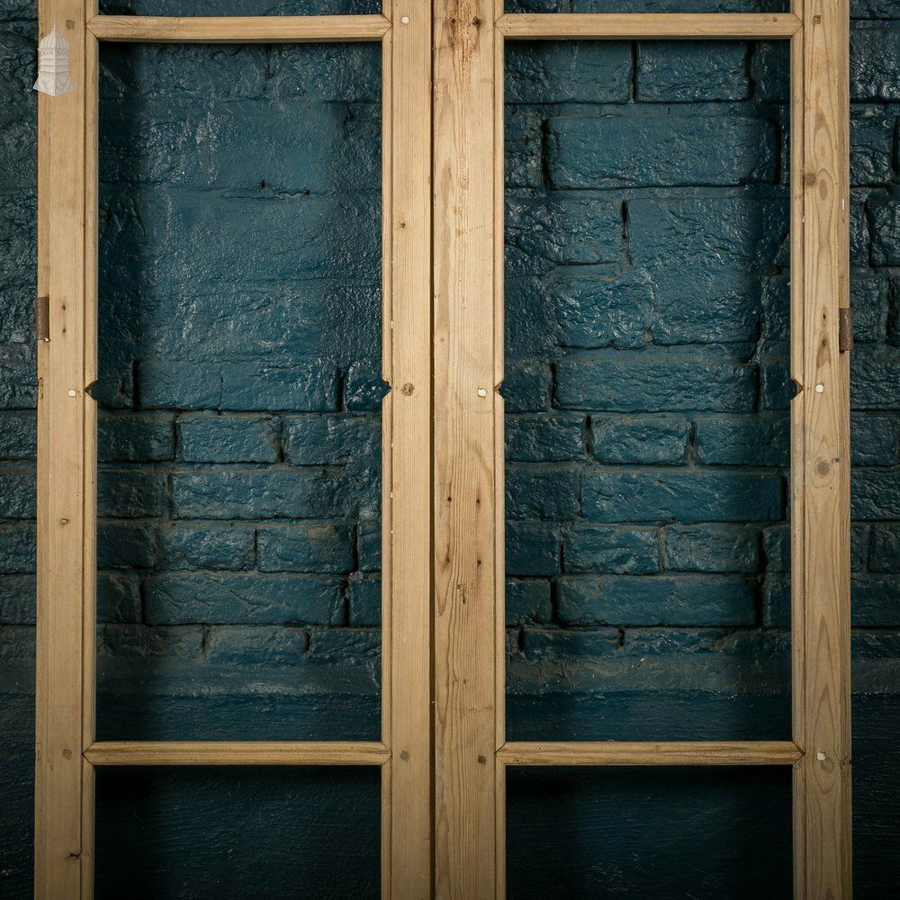 Victorian Window Shutters, With Horizontal Glazing Bars, Pine Pair photo buy