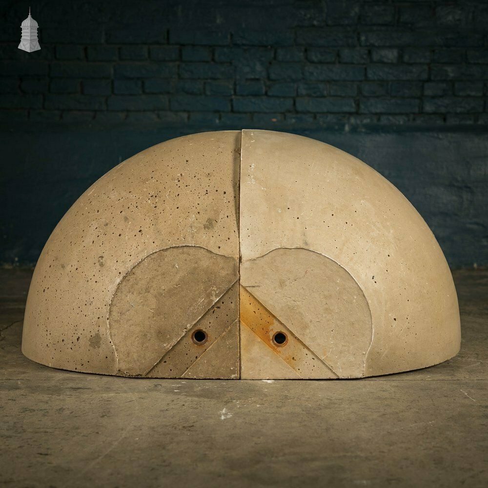 Concrete Corner Mangers, Pair Of Trough Feeders Reclaimed From St Johns Barracks, London. Joined Together To Create A Semi Circle Planter photo buy