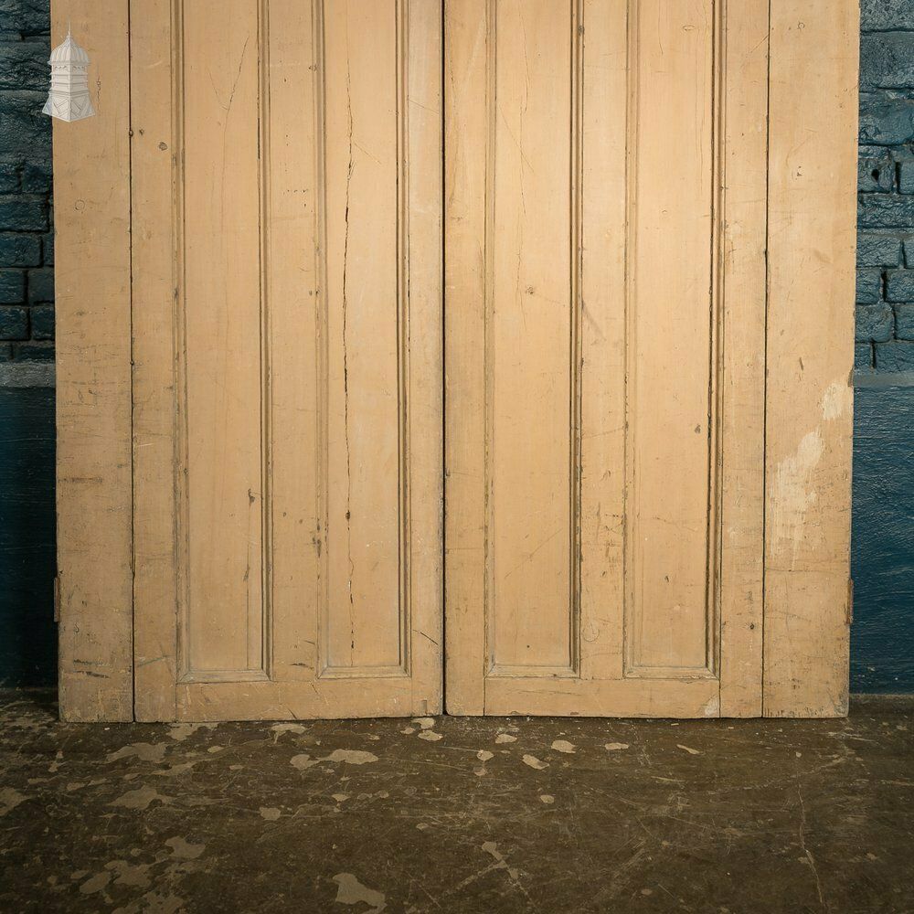 Paneled Window Shutters, Georgian, Over 7.5ft Tall, Distressed Paint Finish photo Home Fixtures