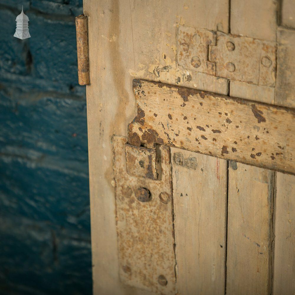 photo for sale Paneled Window Shutters, Georgian, Over 7.5ft Tall, Distressed Paint Finish