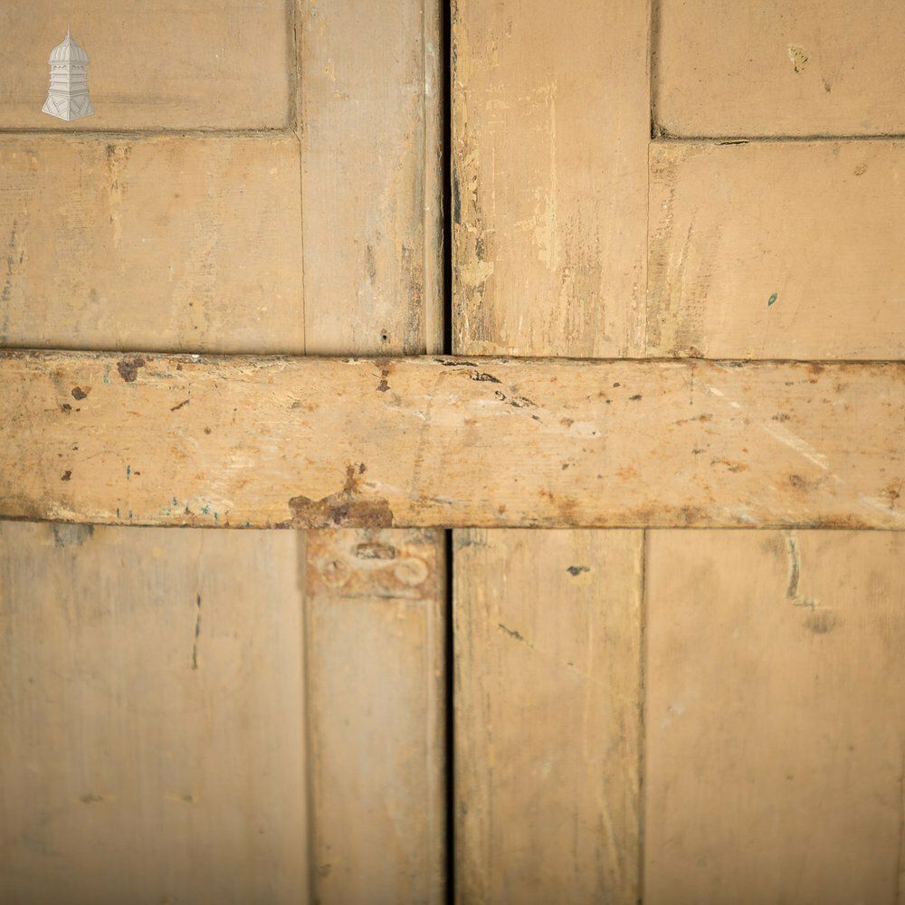 780.0 Paneled Window Shutters, Georgian, Over 7.5ft Tall, Distressed Paint Finish photo