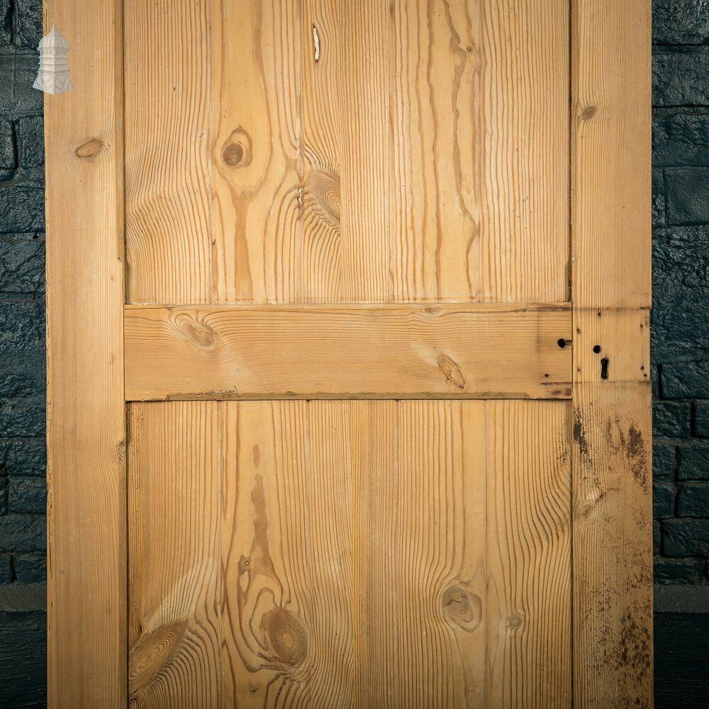 Pine Paneled Door, 2 Panel Door With Mouled Corners photo for sale