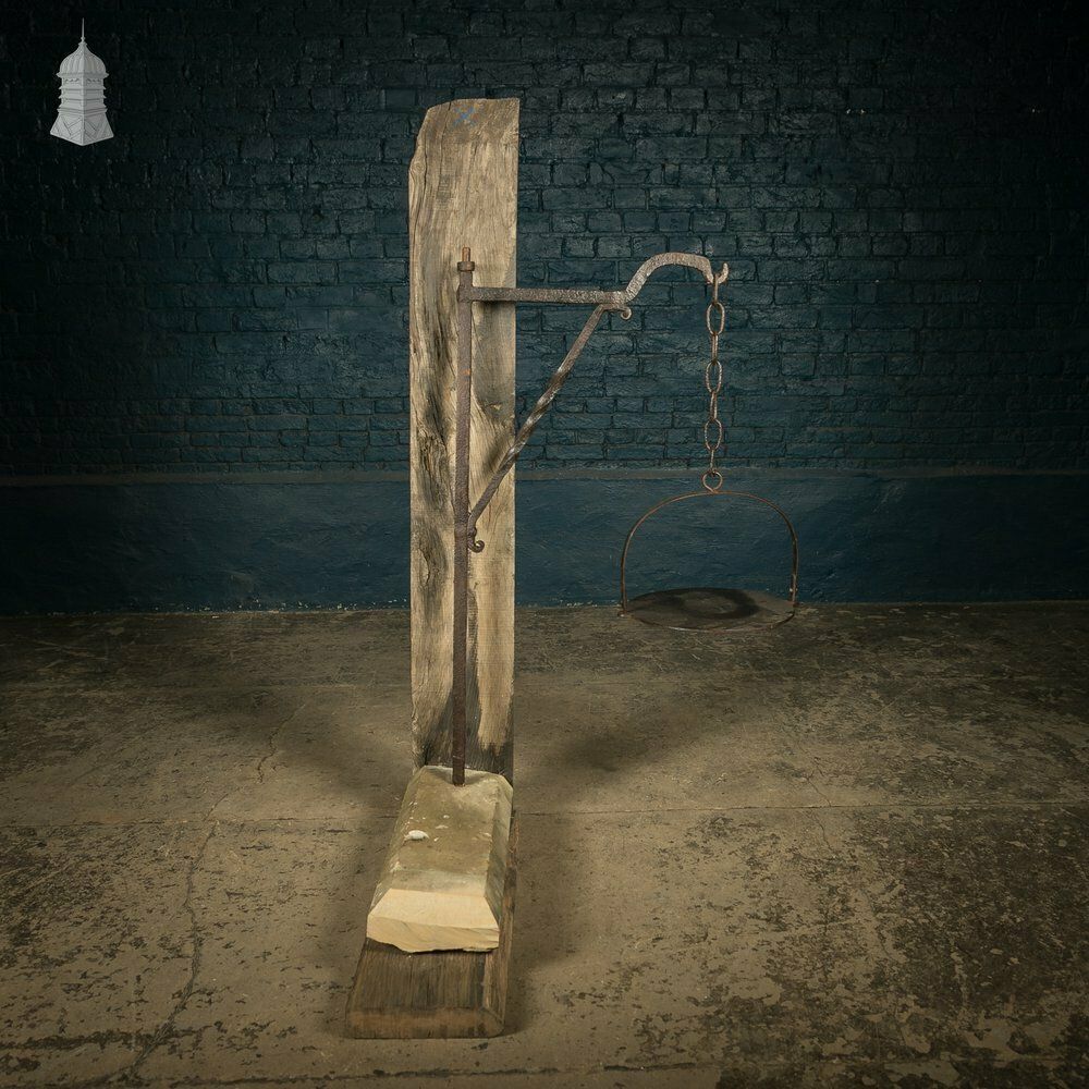 Fireside Cooking Trivet, Pot Hanger, Period Wrought Iron And Reclaimed Materials photo vinterior