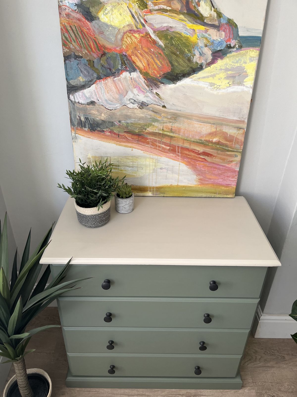 Solid Wood Painted Chest Of Drawers photo furniture