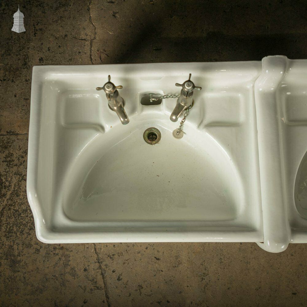 Interlocking Wash Basins, His And Hers Deco Sinks, Pair photo Garden Decor