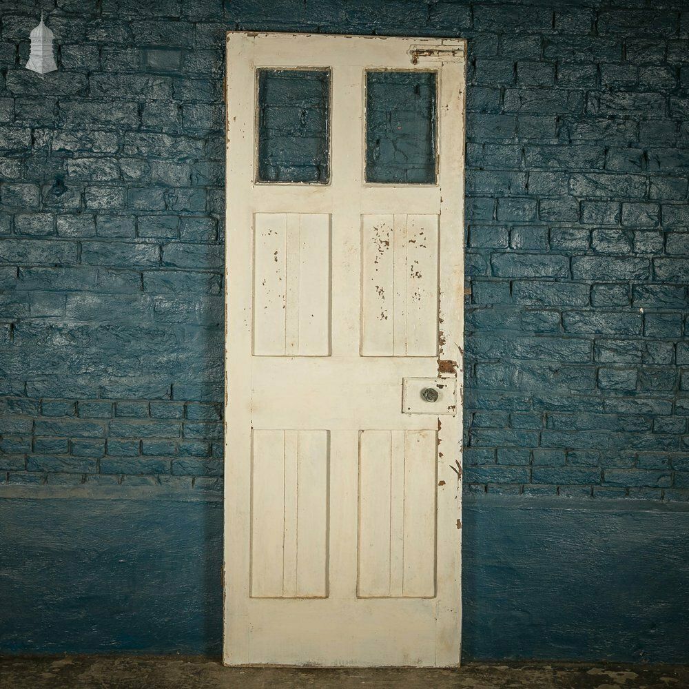 Glazed Pine Door, Victorian 6 Panel Painted
