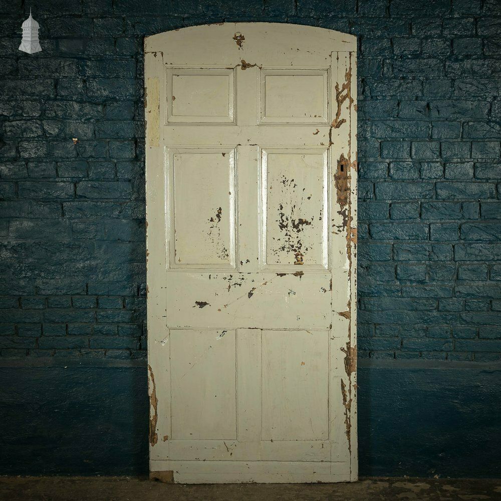 photo furniture Arch Top Pine Door, Moulded 6 Panel