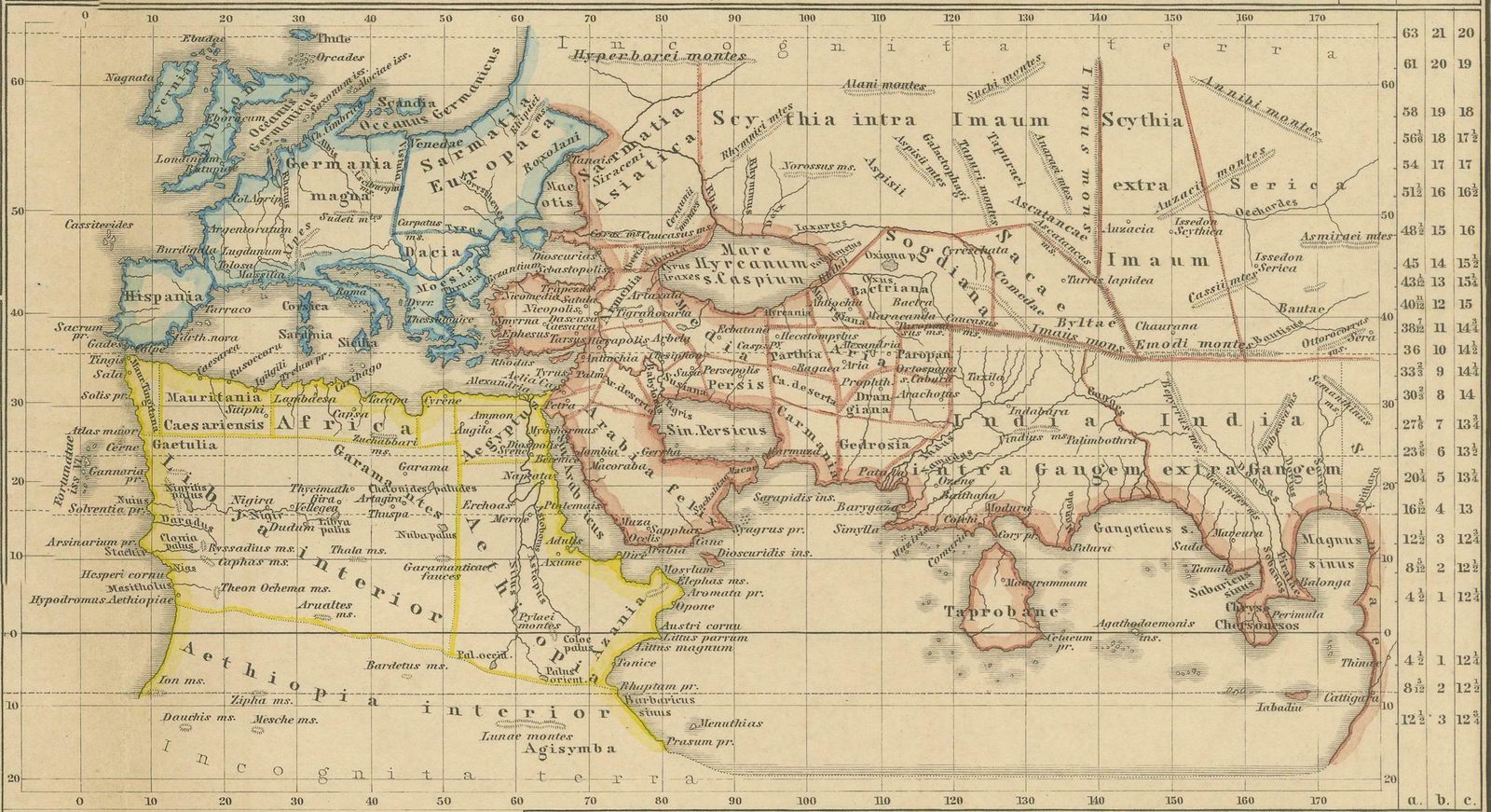 Original Old Composite Of Several Maps Of The Ancient World On One Sheet, 1880 photo buy