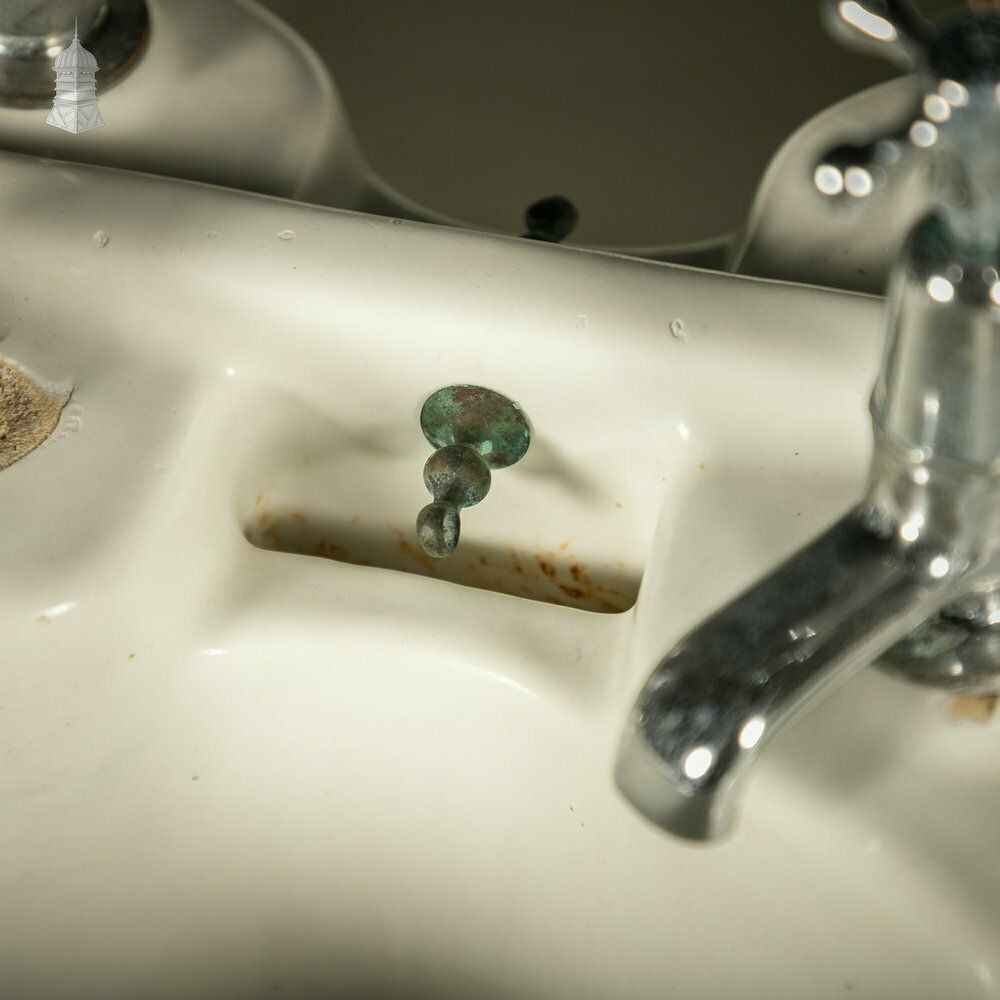 Garden Decor Communal Washroom Sinks, Original Edwardian Eight Basin Arrangement On Cast Iron Stand photo