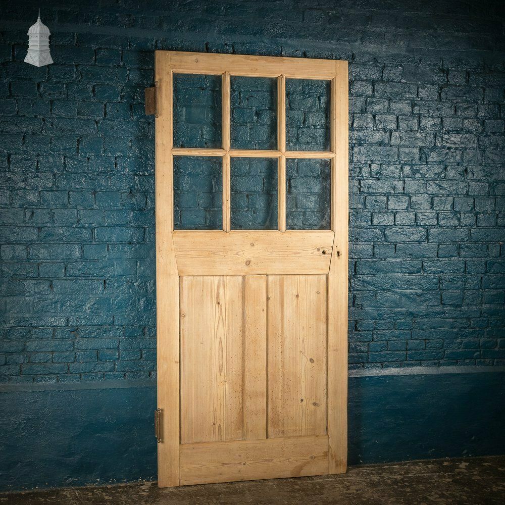 Half Glazed Door, Victorian Paneled Pine photo vinterior