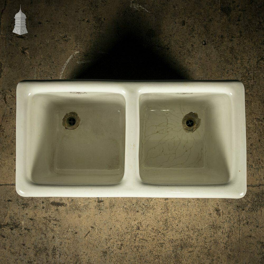 19th C Royal Doulton Double Laundry Sink photo Garden Decor