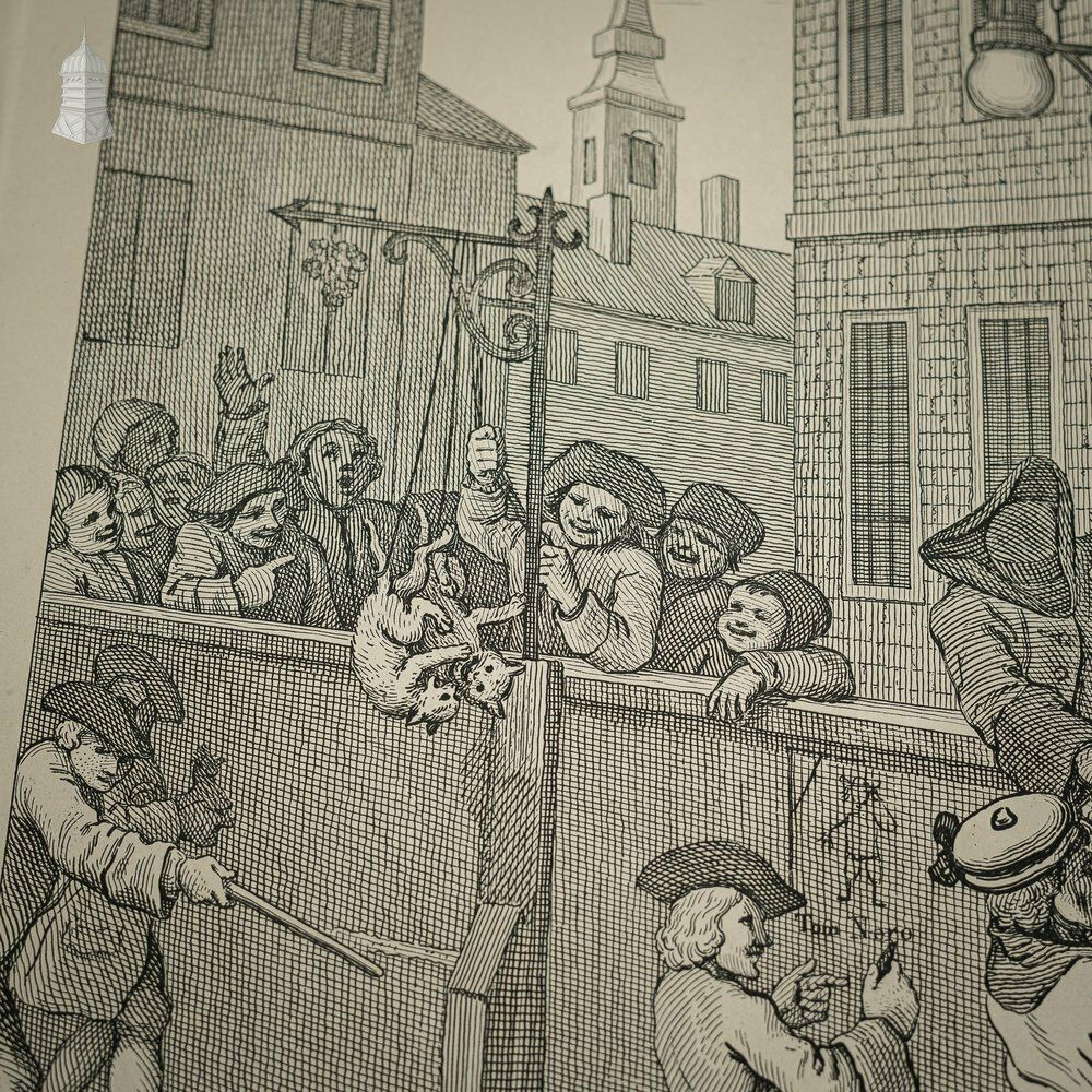 ‘The Four Stages Of Cruelty’ Set Of 4 Original 18th C Engravings By William Hogarth Dated 1751 photo buy