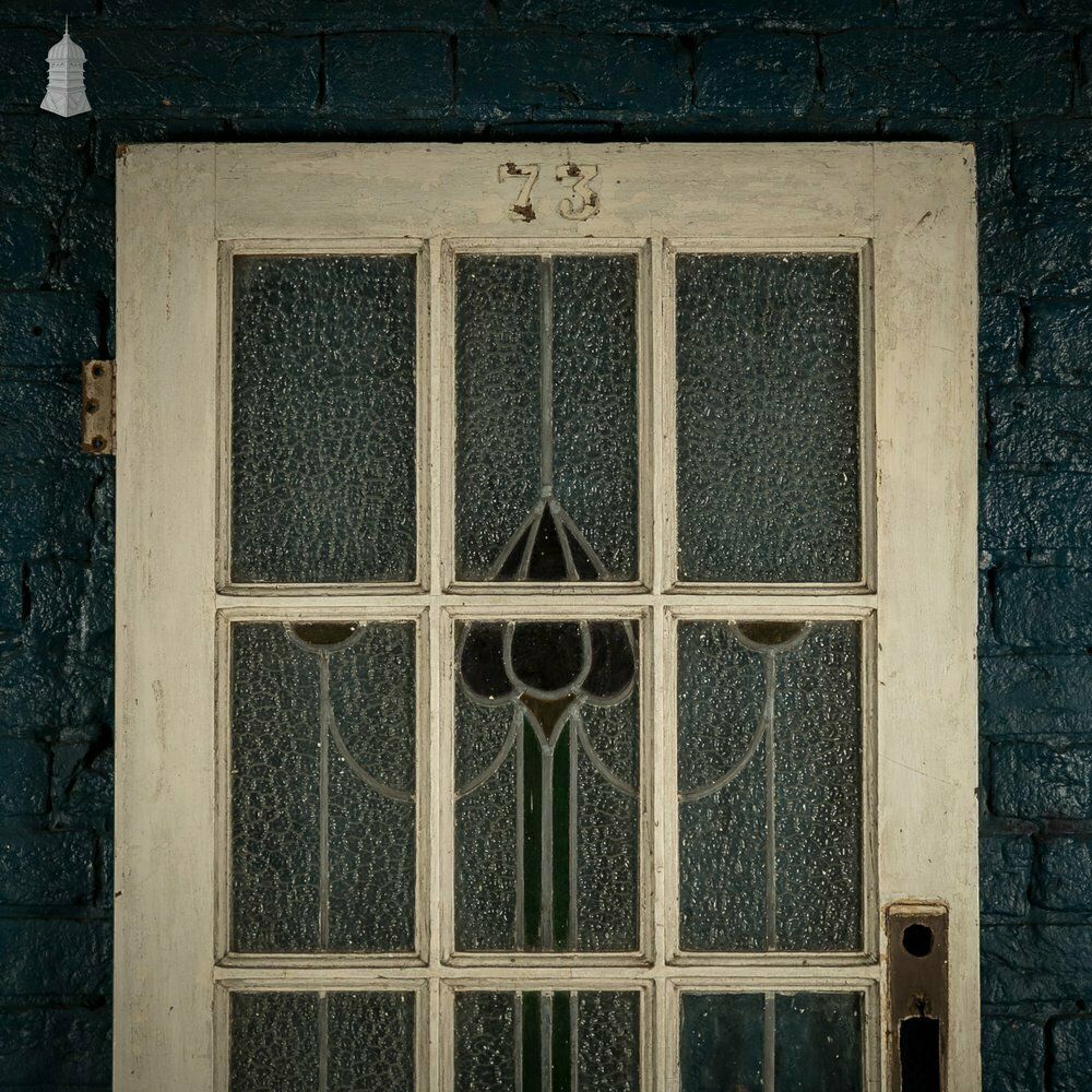 Glazed Pine Door, Stained Glass Textured Glazing photo buy