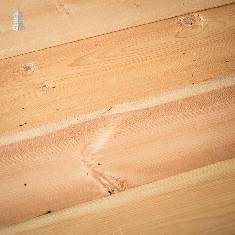 Home Fixtures Batch Of 56 Square Metres Of 8.5" Wide Pine Floorboards Cut From Salvaged Victorian Ceiling Joists Planned On Both Sides photo