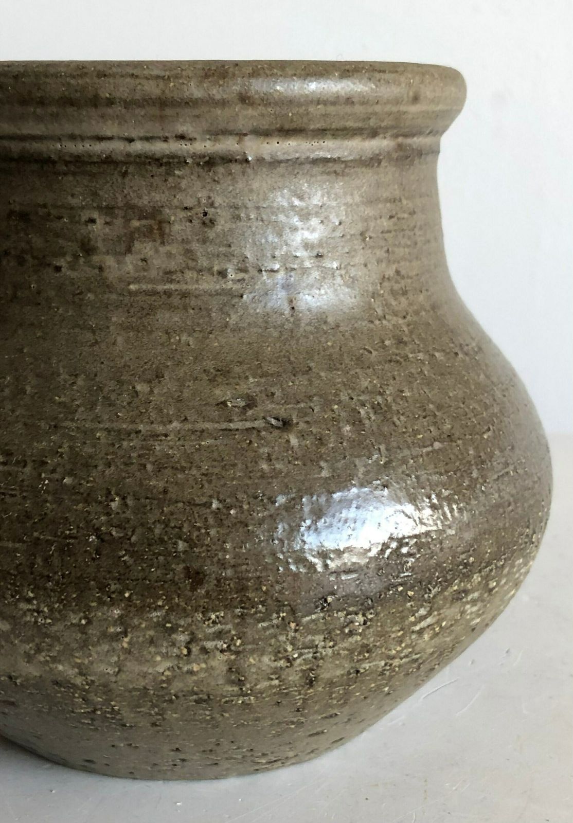 Rare Danish Mid Century Original Fine Art Ceramic Studio Vase Made By Hjalmar Møller, Svendborg photo furniture