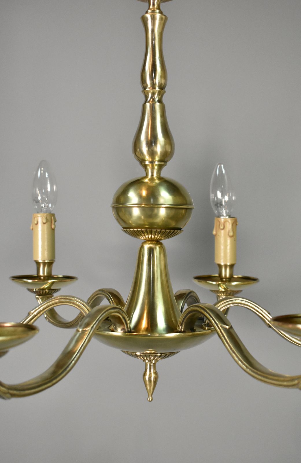 photo buy Antique French Six Light Bronze Chandelier Louis XVI Style