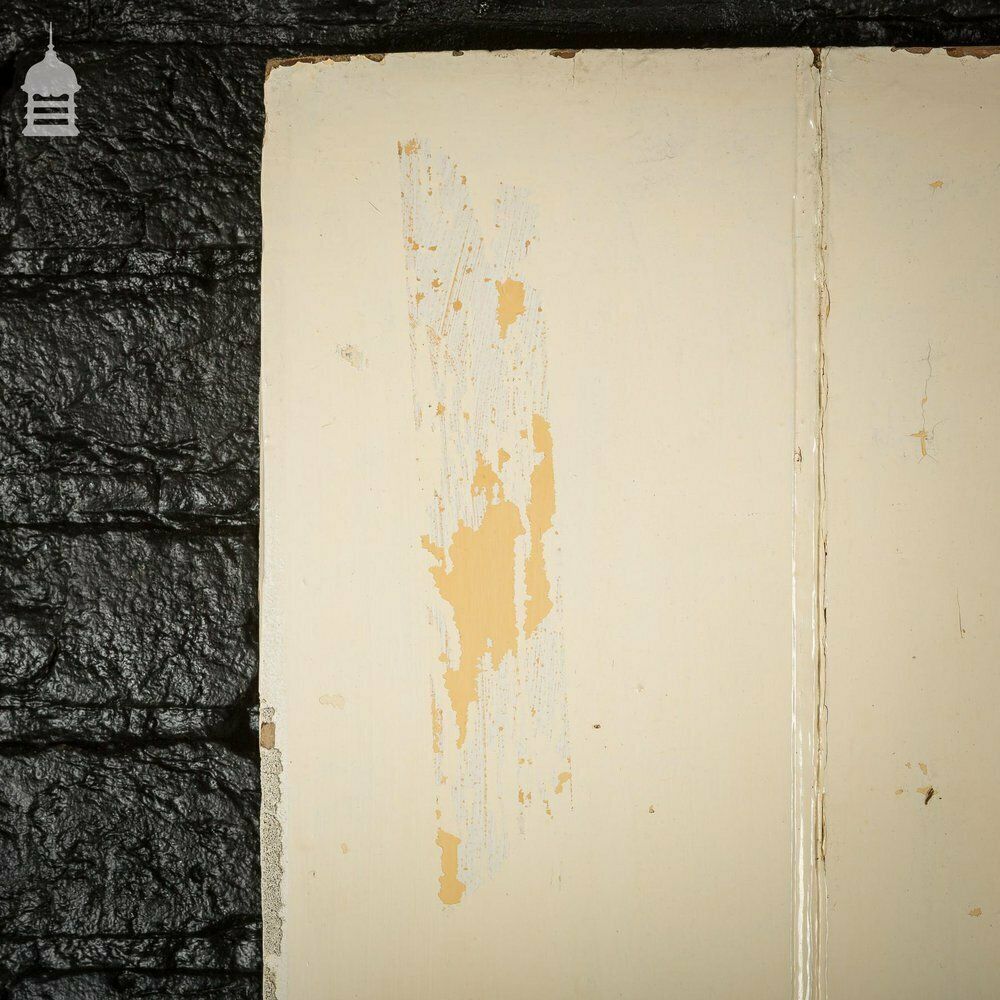 Painted 19th C Ledged And Braced Pine Beadboard Internal Cottage Door photo vinterior