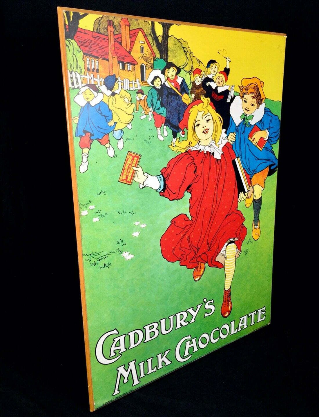 Antique Advertising   Large 70s Cadburys Poster Salvaged From Bournville Factory photo for sale