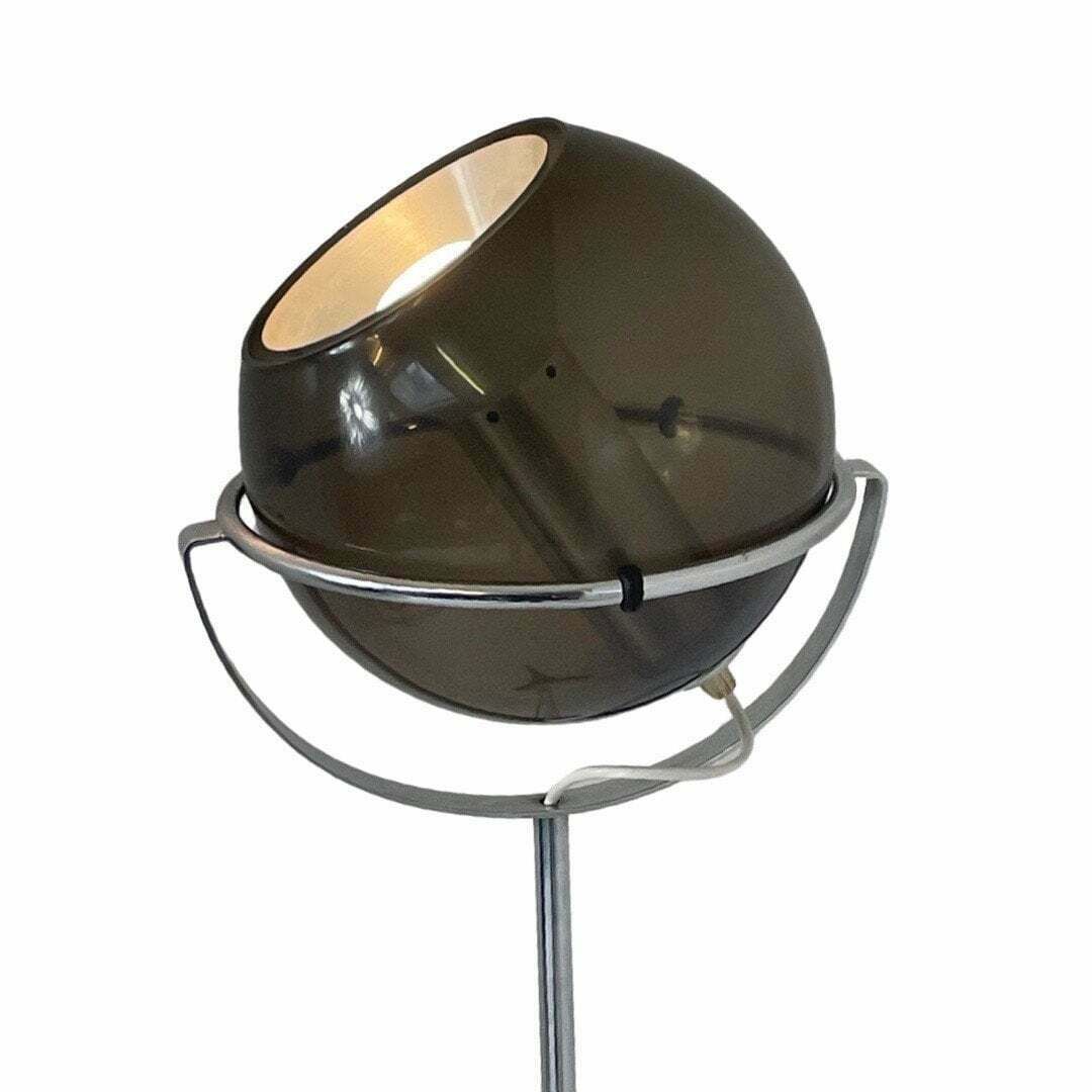 Space Age Design   Raak Amsterdam   Frank Ligtelijn   Floor Lamp   Globe   Smoked Glass And Aluminum Insert photo furniture