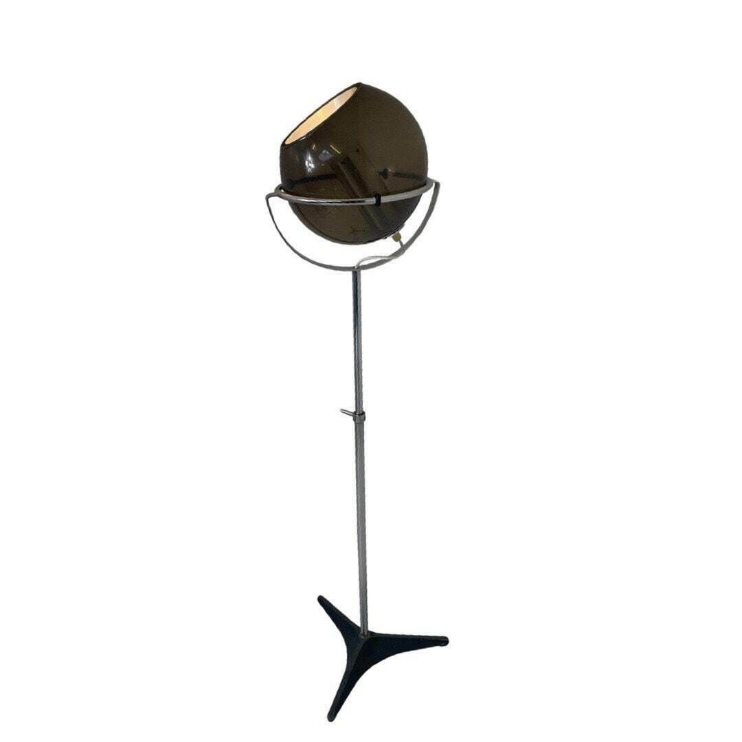 Space Age Design   Raak Amsterdam   Frank Ligtelijn   Floor Lamp   Globe   Smoked Glass And Aluminum Insert photo vintage
