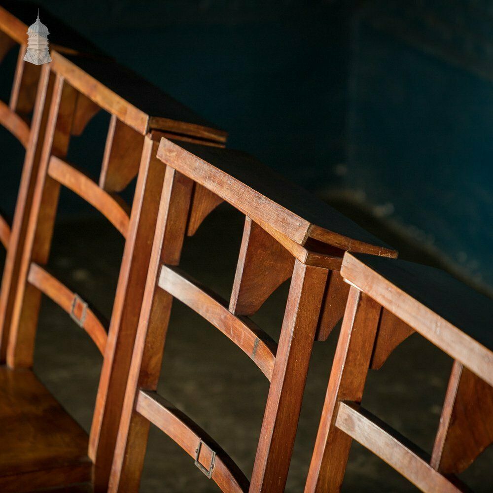 Set Of 6 Elm 19th C Synagogue Chairs [No. 9] photo 714.0