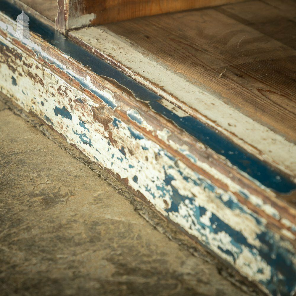 3300.0 Industrial Pigeon Hole Shelf Unit With Distressed Blue Painted Finish photo