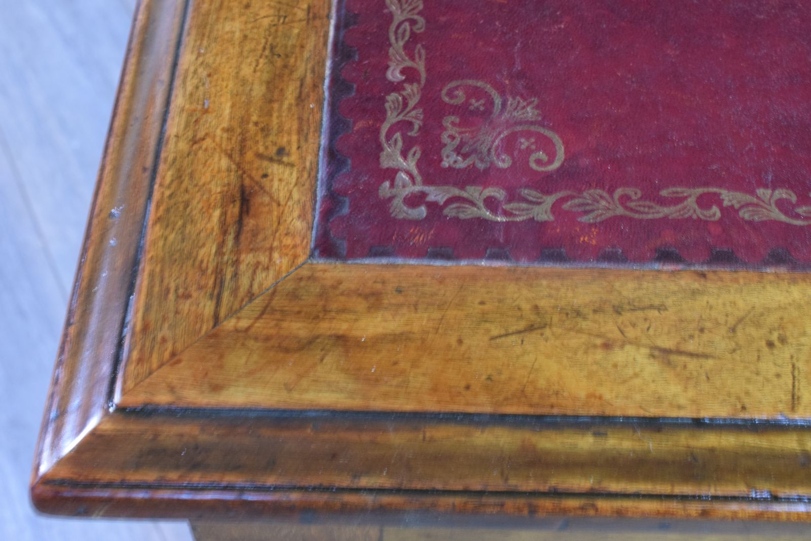 Mahogany Leather Top  Desk ,A Nice Example Of The Manchester Furniture Makers Goodalls & Co photo buy