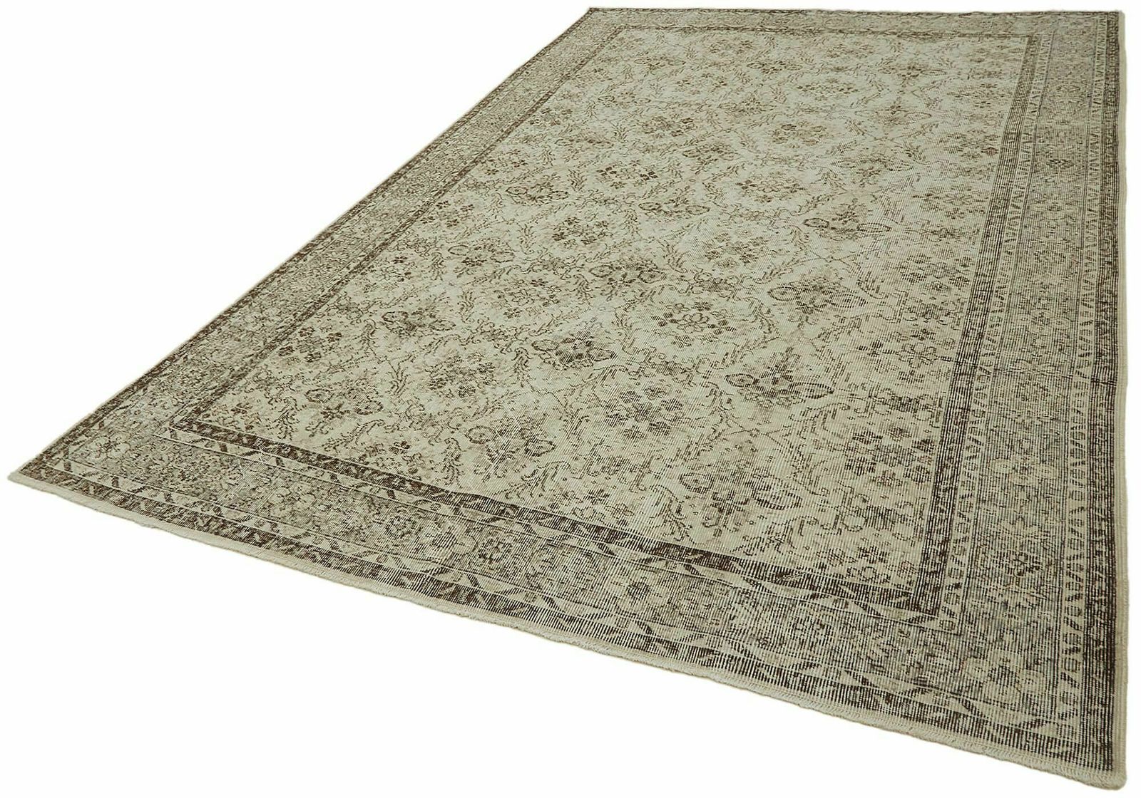 7x10 Beige Turkish Vintage Area Rug   44718 photo vinterior
