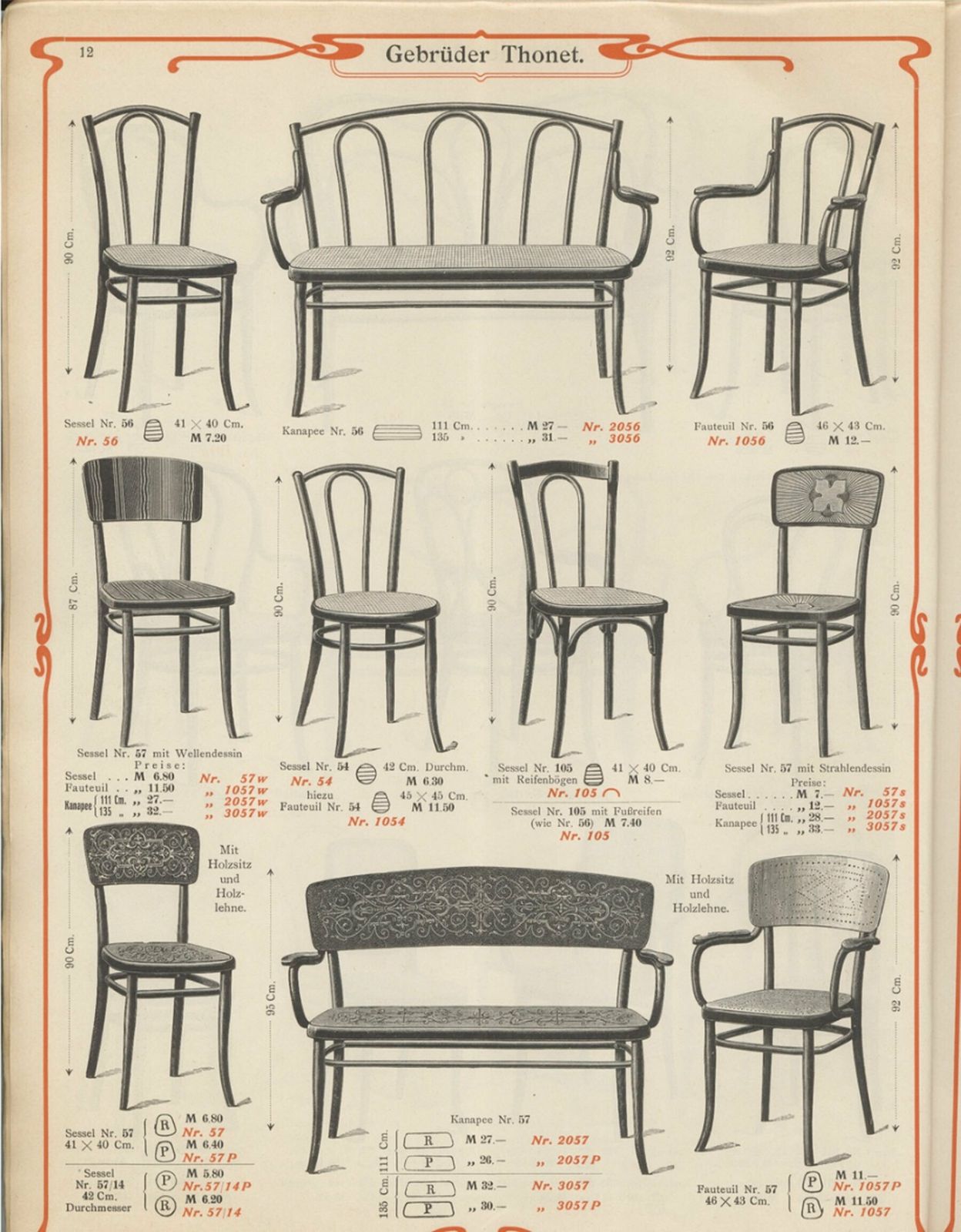 photo for sale 1920's Dining Chair Model No. 105 By Gebrüder Thonet