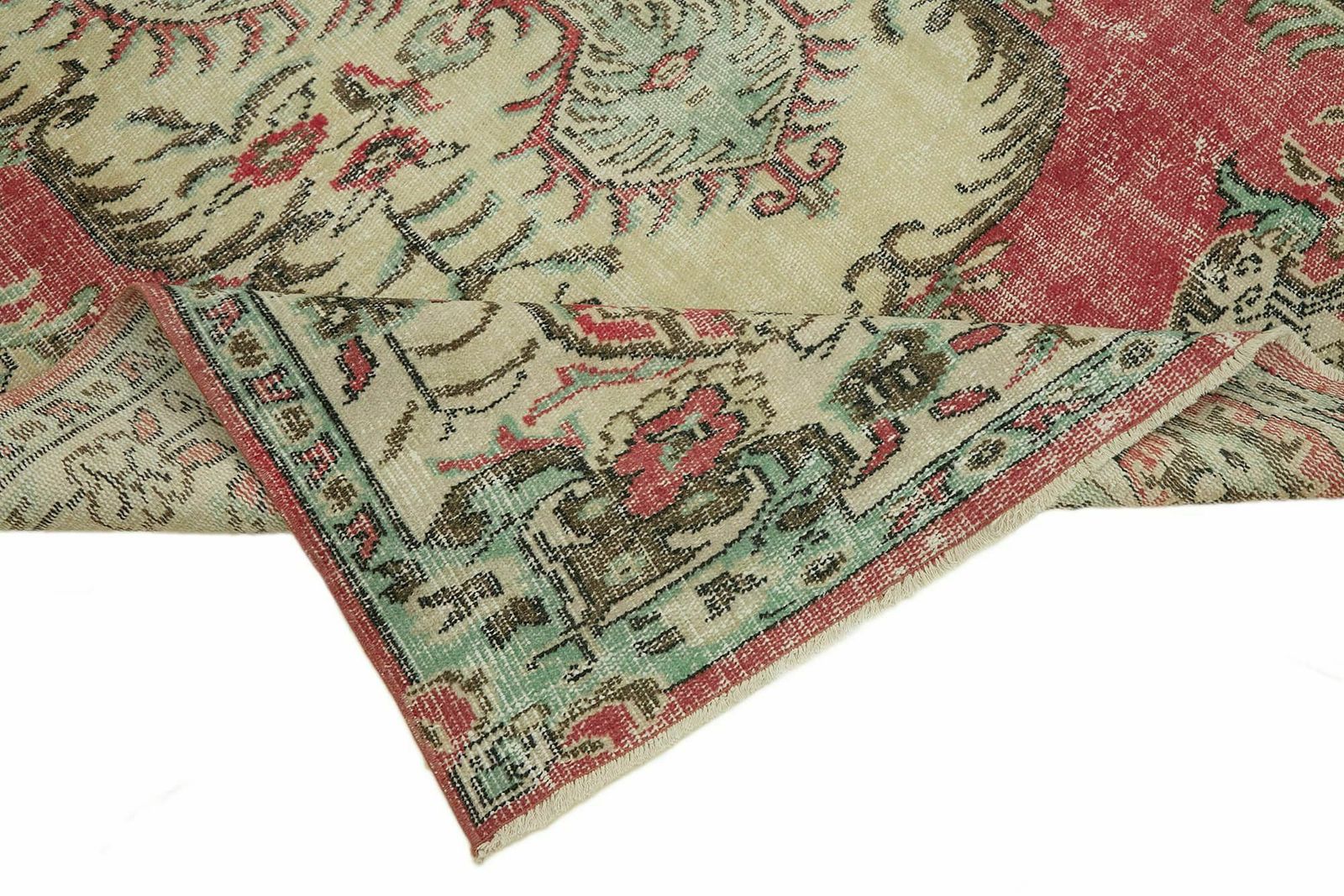 5x10 Beige Turkish Vintage Area Rug   44643 photo vinterior