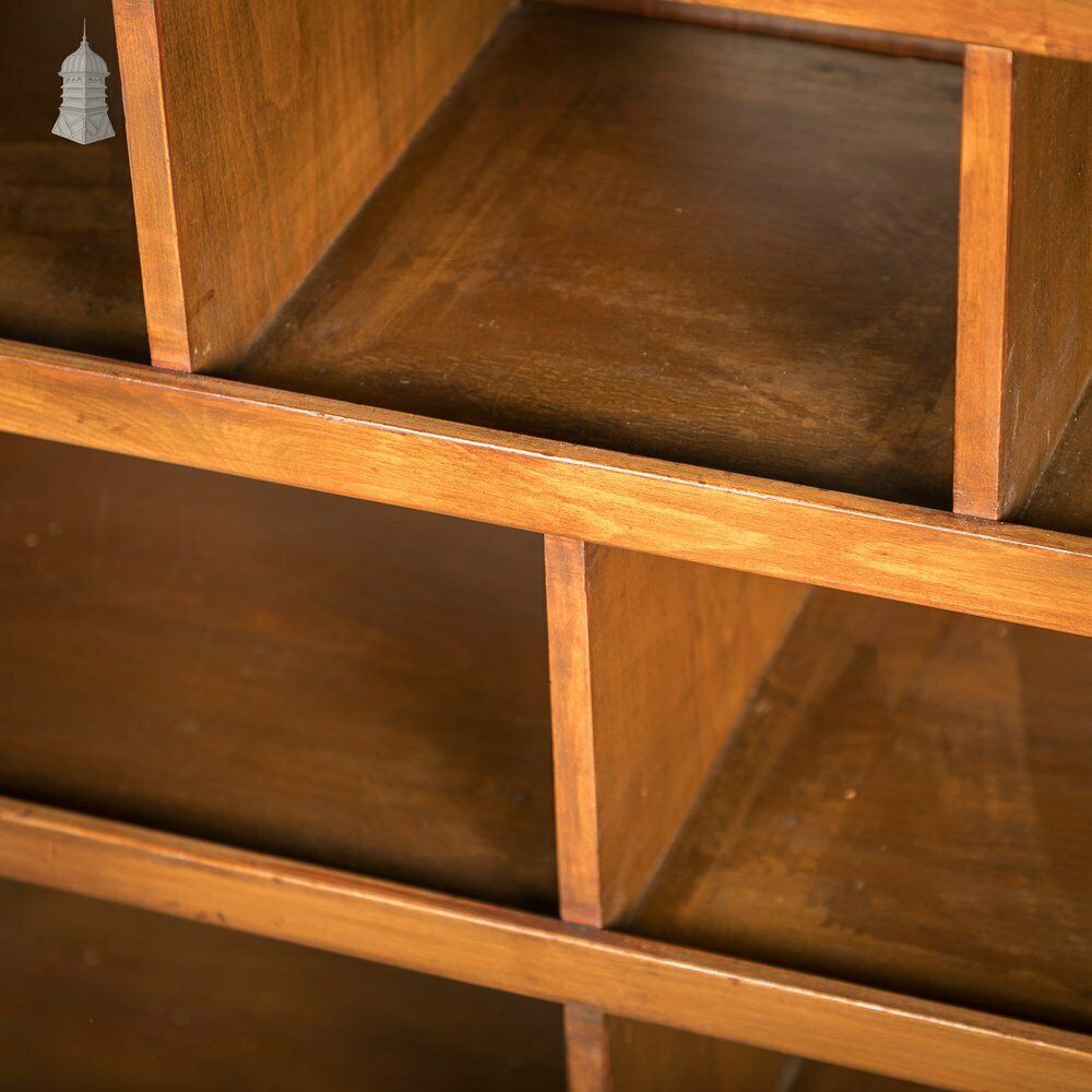 Tambour Front Cabinet, Mahogany And Oak Construction With Internal Pigeonhole Shelving From A Liner photo 3300.0