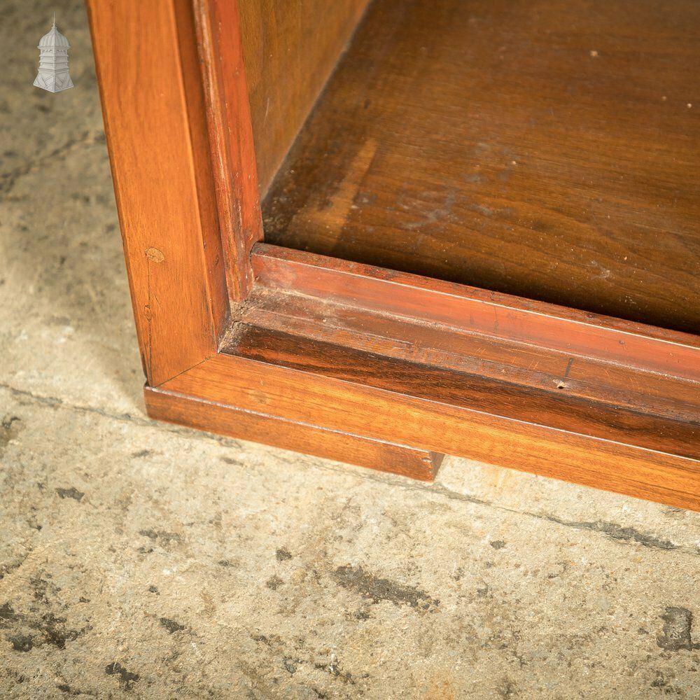 Tambour Front Cabinet, Mahogany And Oak Construction With Internal Pigeonhole Shelving From A Liner photo vintage