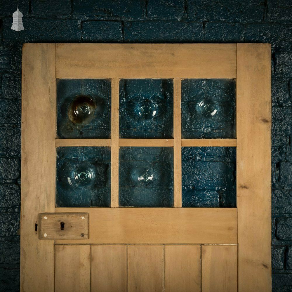 Glazed Pine Door, Edwardian, Bullseye Glass photo furniture