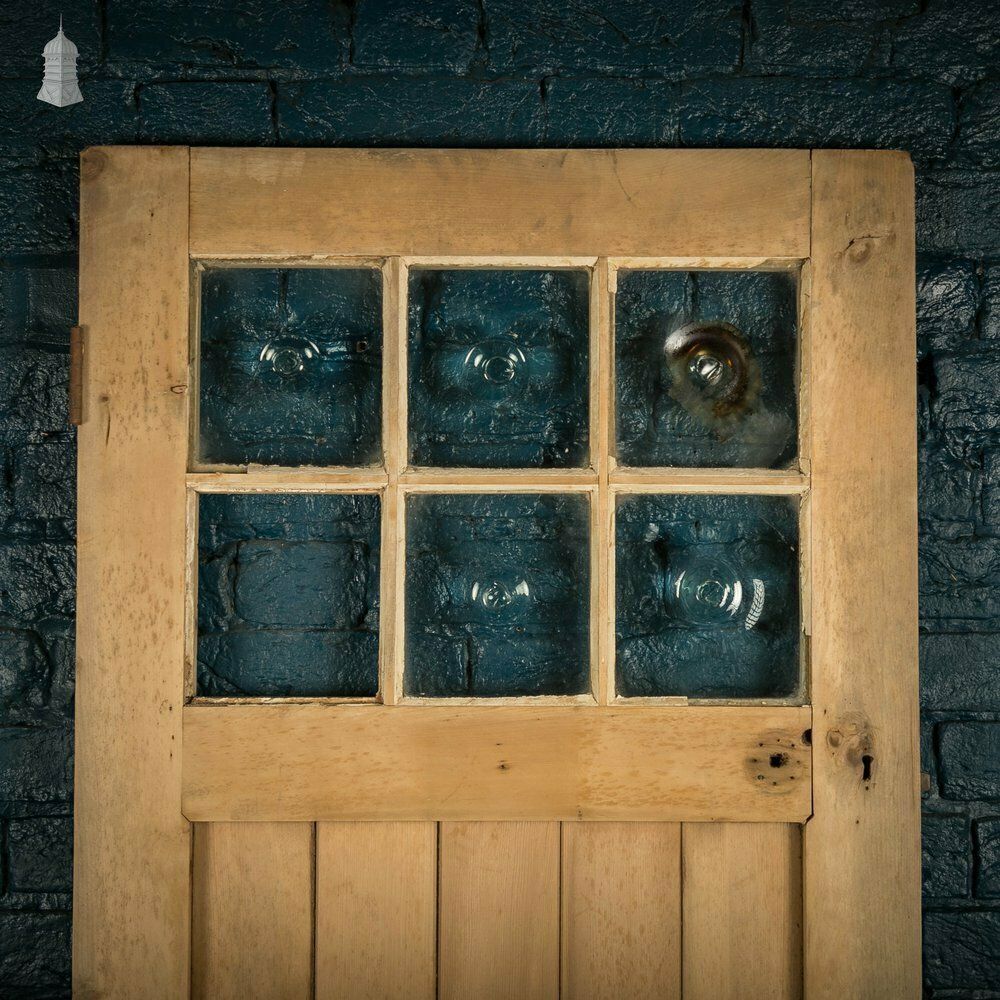Glazed Pine Door, Edwardian, Bullseye Glass photo vinterior