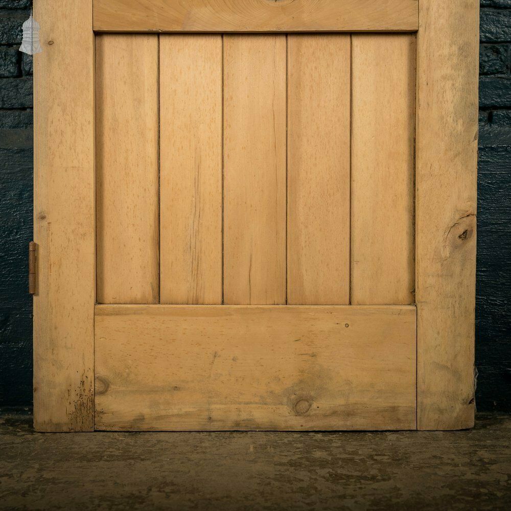 Glazed Pine Door, Edwardian, Bullseye Glass photo vintage