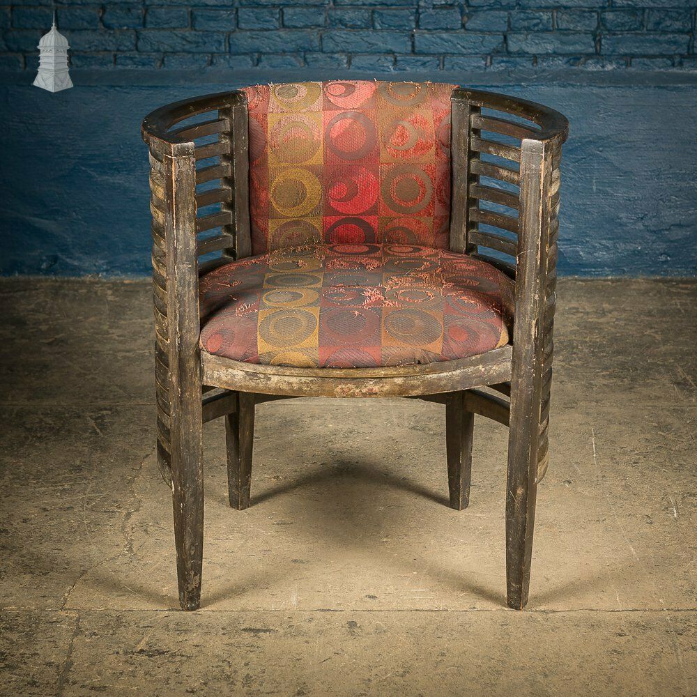 Art Deco Ebonised Tub Chairs From A Hotel In Bombay [No. 2] photo buy