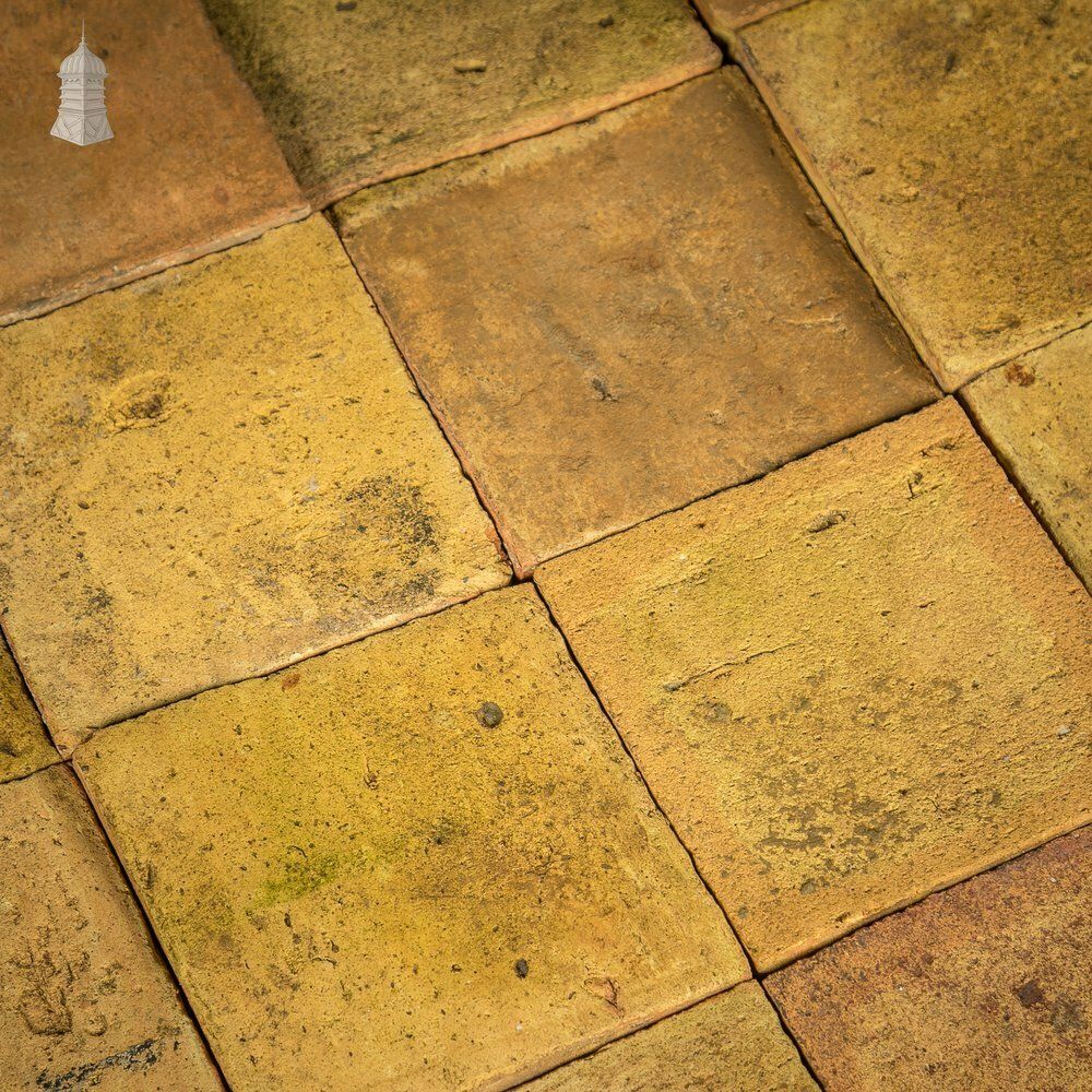 Buff Floor Tiles, Reclaimed, Batch Of 355   9 Square Metres photo for sale