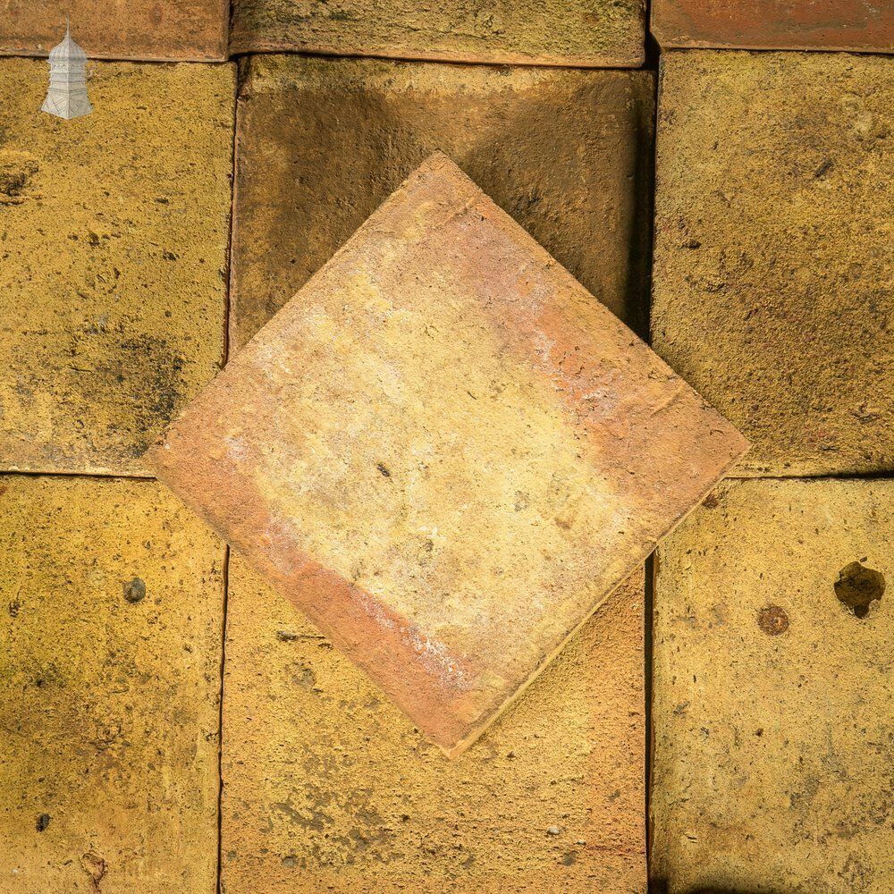 Buff Floor Tiles, Reclaimed, Batch Of 355   9 Square Metres photo vintage