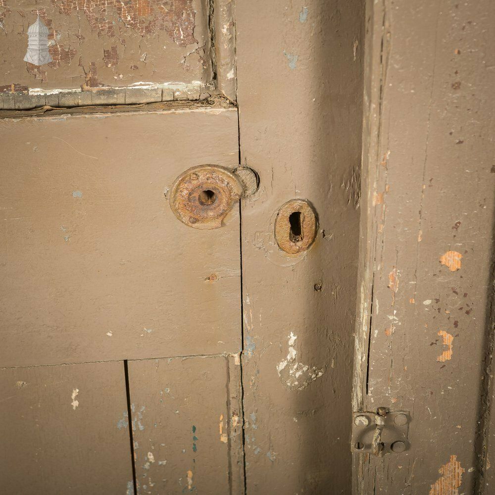Large Georgian Arch Top Door Frame And Door With Distressed Paint Finish photo buy