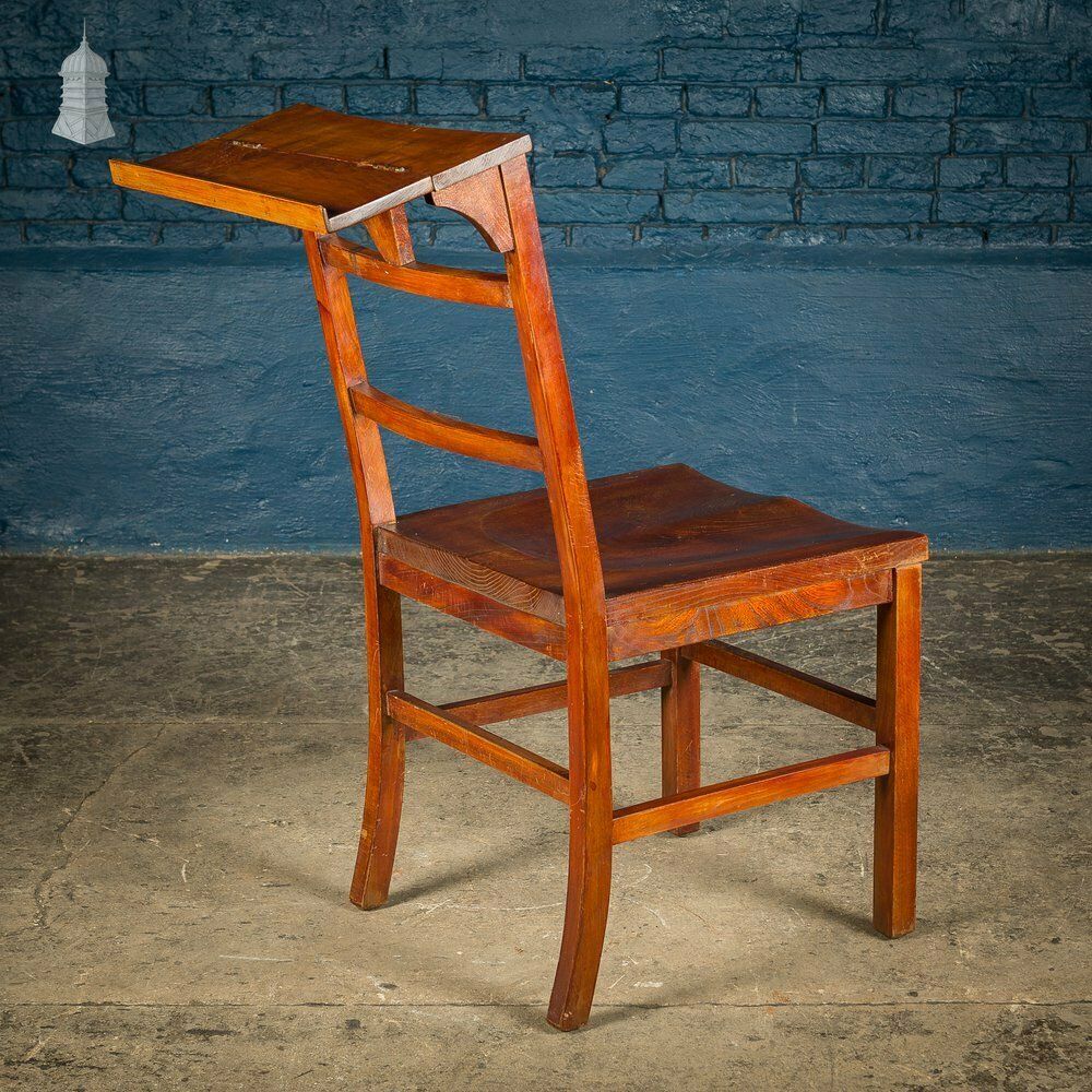 Set Of 6 19th C Elm Synagogue Chairs [No. 3] photo 714.0