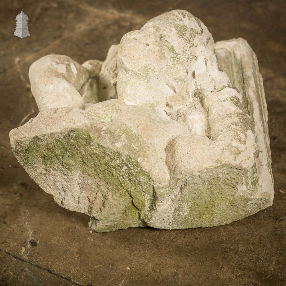 Architectural 17th C Stone Cherub photo Garden Decor