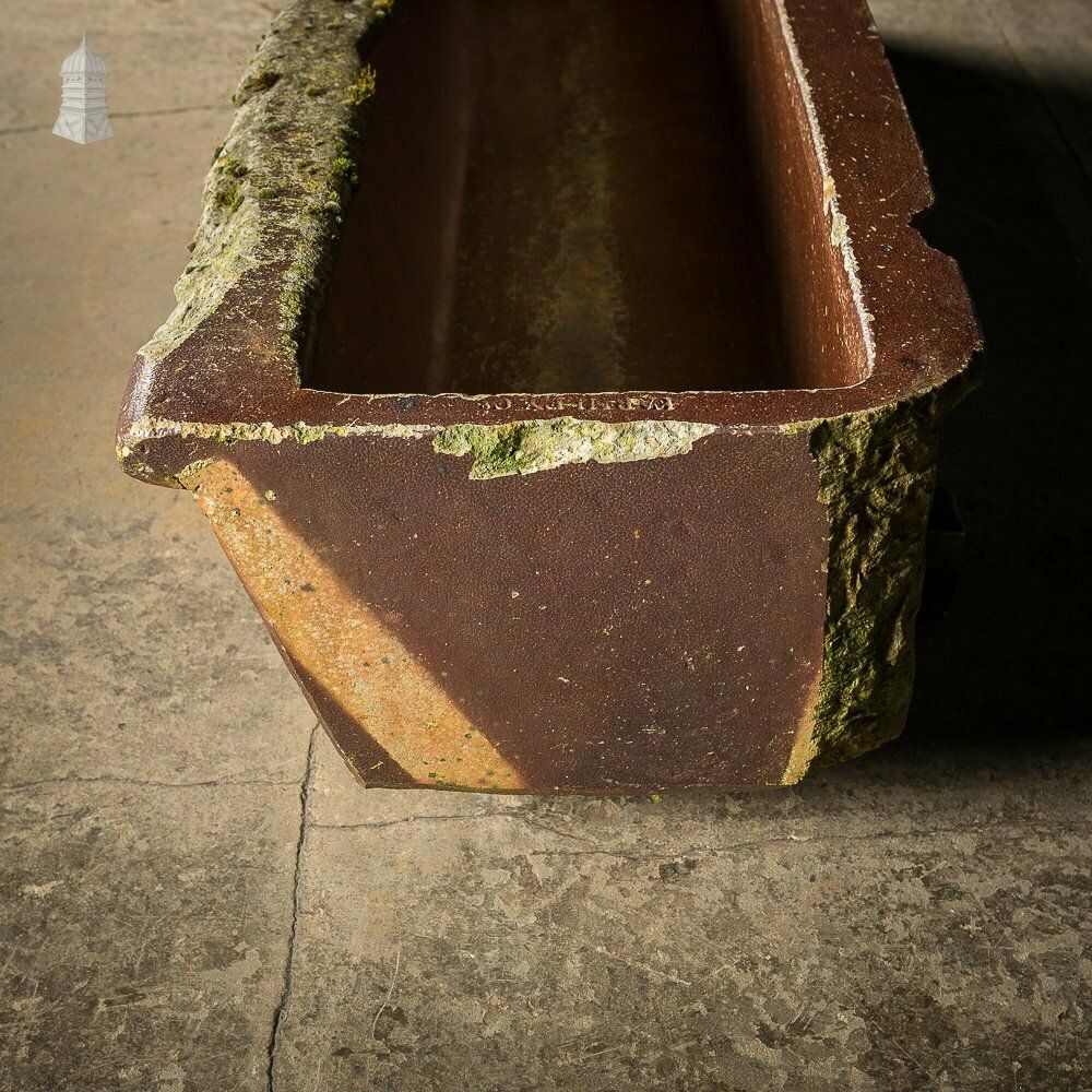 Large Salt Glazed Trough Planter By Farnley & Co photo buy