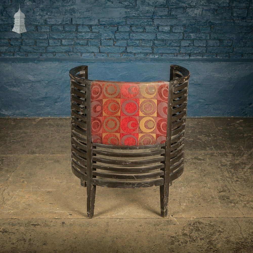 Art Deco Ebonised Tub Chair From A Hotel In Bombay [No. 5] photo 1050.0