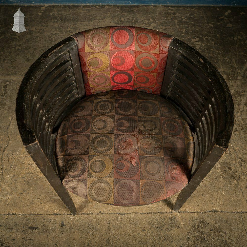 Art Deco Ebonised Tub Chair From A Hotel In Bombay [No. 5] photo buy