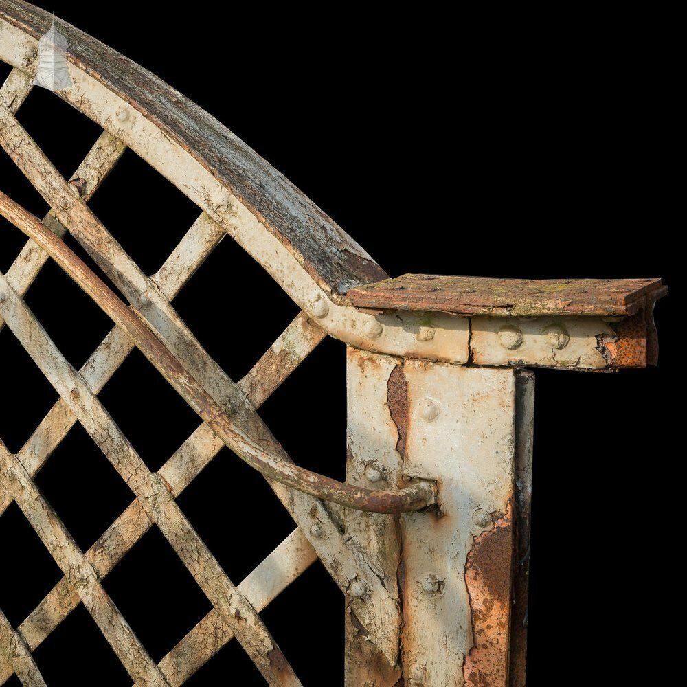 Large 38ft Long 19th C Wrought Iron Industrial Railway Footbridge photo 66000.0