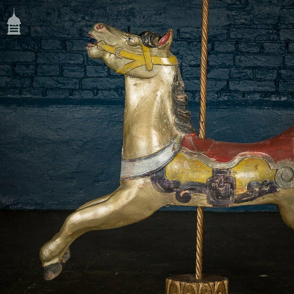 A Rare English 19th C Juvenile Carousel Galloper Horse By Anderson Of Bristol Circa 1890 No. 7 photo vinterior