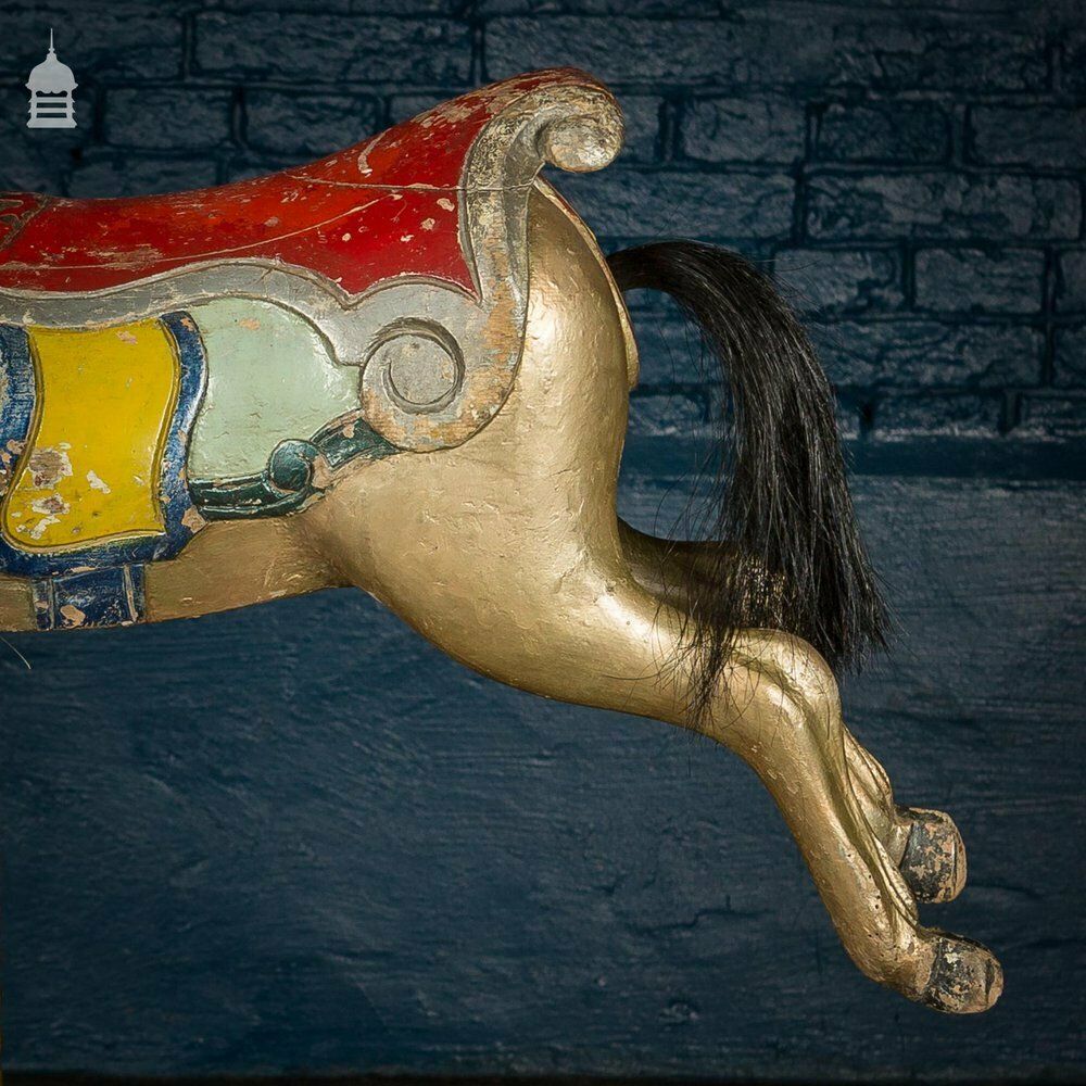 A Rare English 19th C Juvenile Carousel Galloper Horse By Anderson Of Bristol Circa 1890 No. 6 photo 2999.97